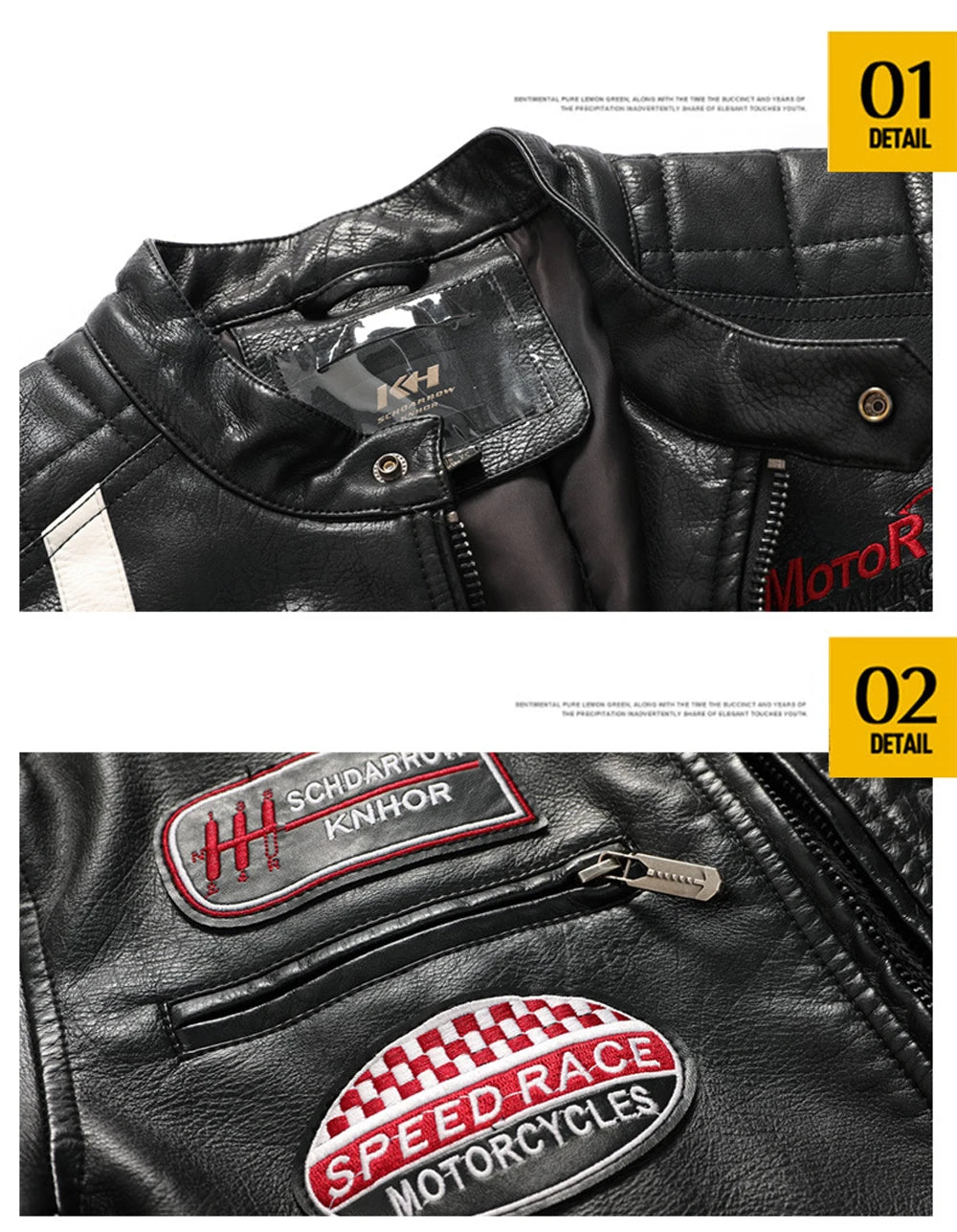 Dimusi Giacche Invernali Uomo In PU Stile Moto Vintage Cerniera Ecopelle Biker Con Cappuccio Nero Blu Rosso Vino