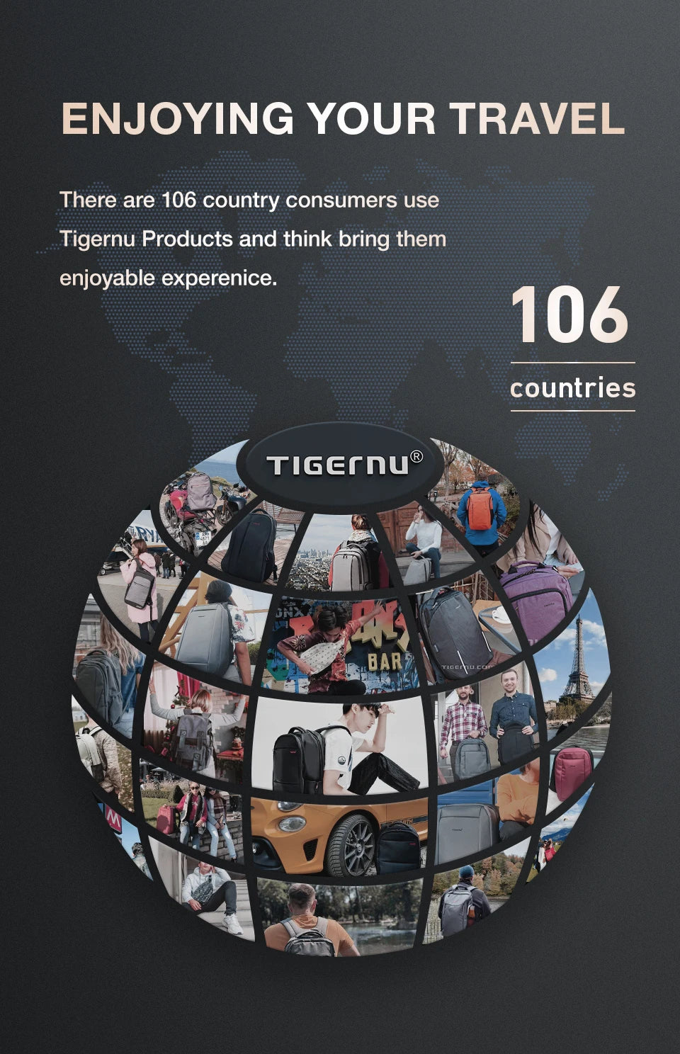 Tigernu Zaino Da Uomo In Nylon 14 15.6 17.3 Pollici Per Laptop Zaino Da Scuola E Viaggio
