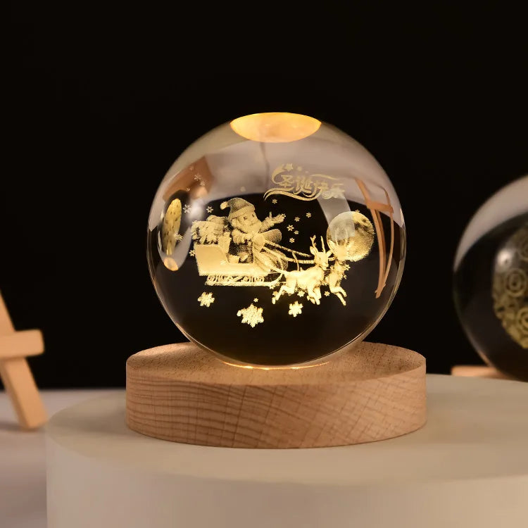 Sfera Di Cristallo 3D Del Sistema Solare Incisa Al Laser Globo Astronomia Regalo E Decorazione Per Casa