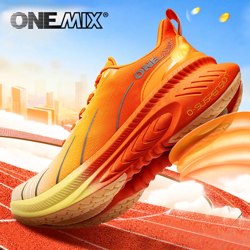Onemix Nuove Scarpe Da Corsa Ammortizzanti Uomo Runner Antiscivolo Per Esterno Scarpe Da Ginnastica Sportive