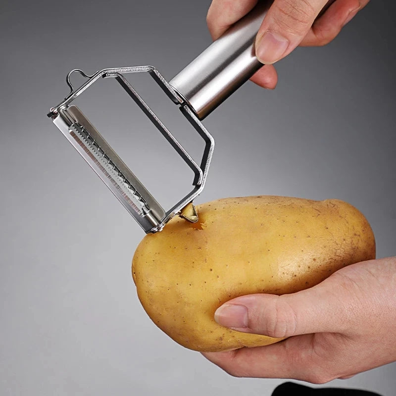 Pelapatate Da Cucina In Acciaio Inossidabile A Doppia Testa Multifunzione Per Frutta E Verdura Per Uso Domestico