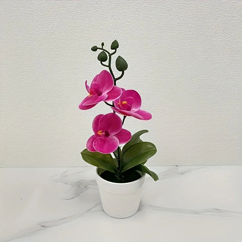 Orchidea Artificiale Decorazione Per Casa E Ufficio Espositore Da Tavolo Decorazione Floreale D'Ingresso Non Sbiadisce