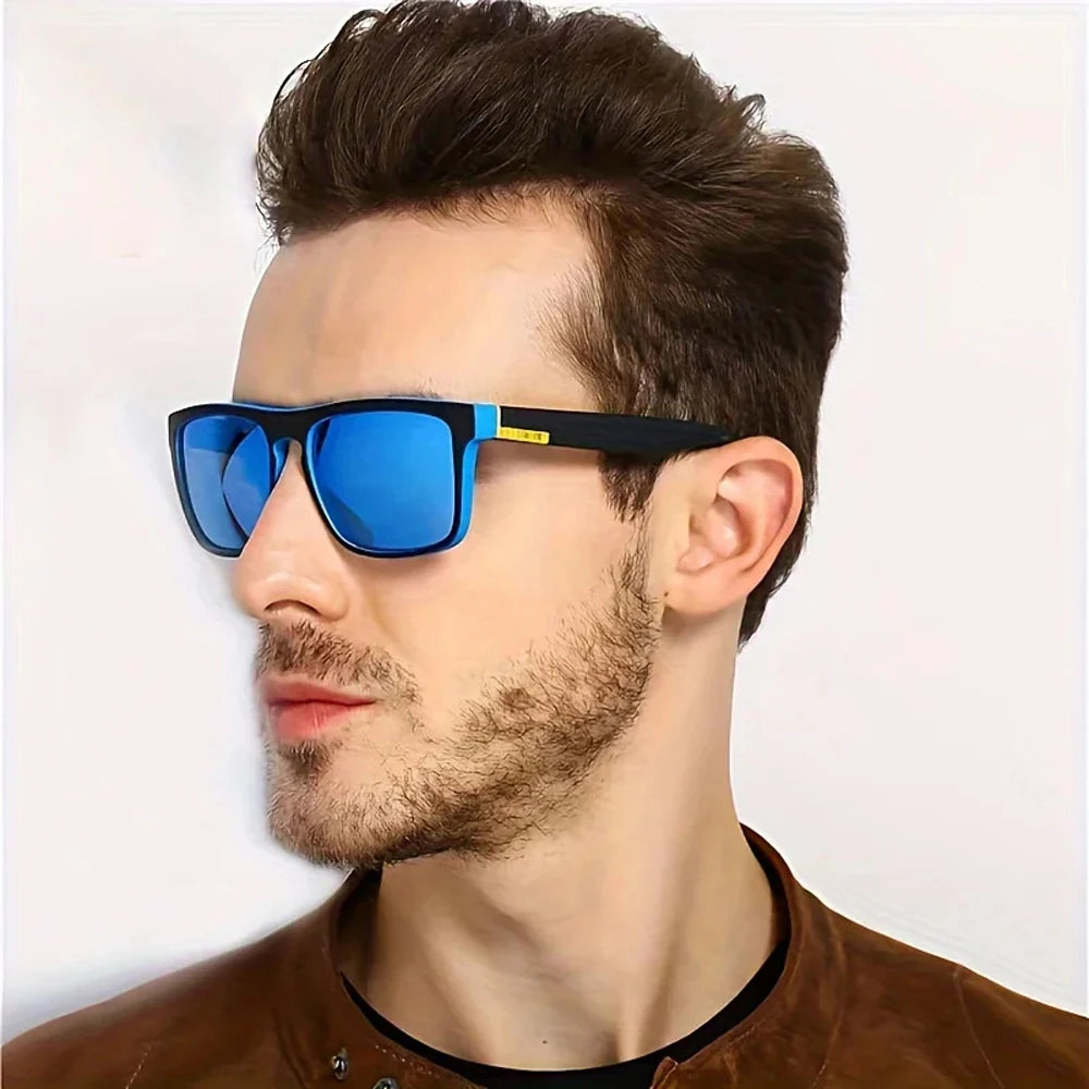 Occhiali Da Sole UV400 Unisex Ciclismo Lusso Design Quadrato Per Guida E Pesca Di Lusso