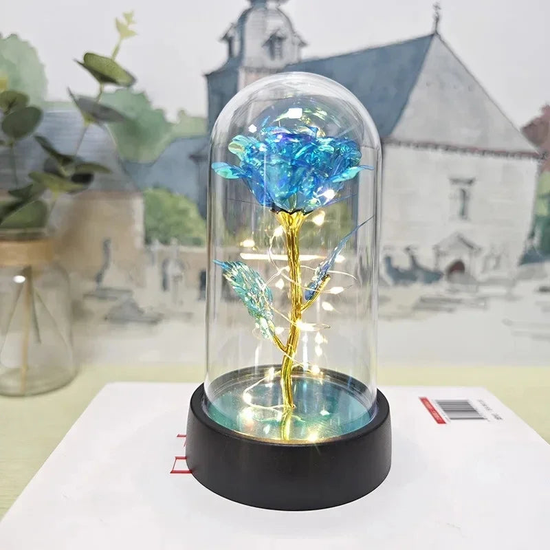 Rosa Artificiale LED Eterna Regalo Di San Valentino Per Fidanzata Rosa Eterna Decorazioni Nozze Regali Natale