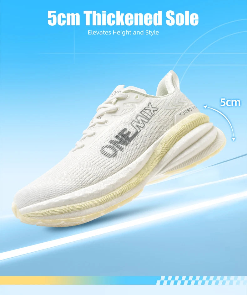 Onemix Sneakers Ad Alto Rimbalzo Uomo Traspiranti Allenamento Resistente All Usura Scarpe Da Corsa