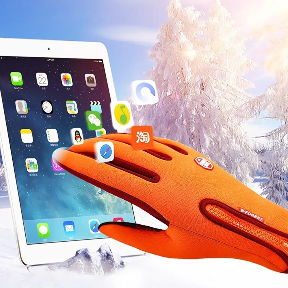 Guanti Da Ciclismo Invernali Con Supporto Al Polso E Touch Screen Antivento Antiscivolo Con Dita Intere