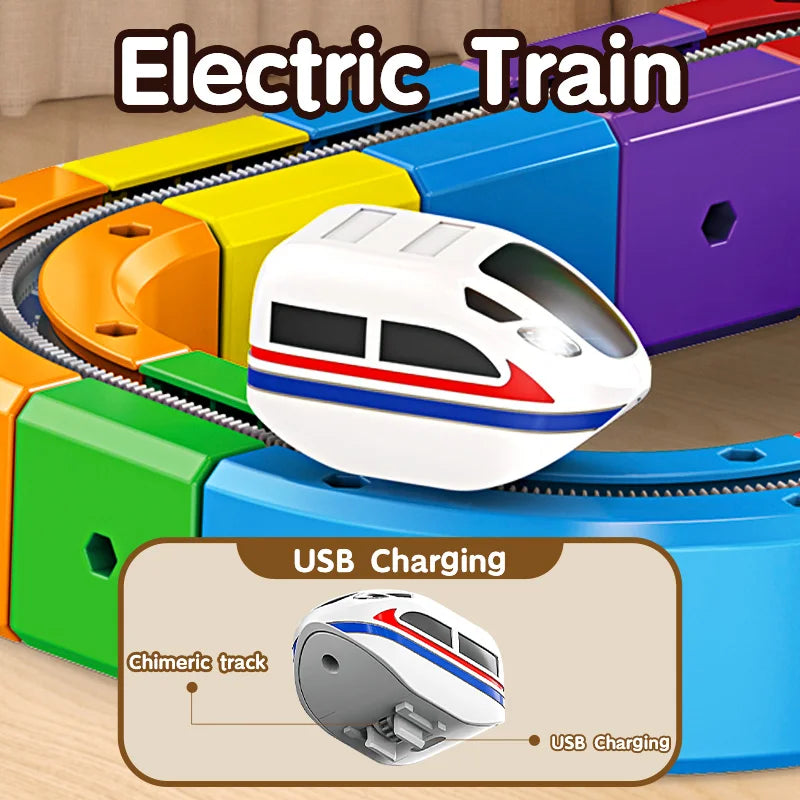 Treno Magico DIY Educativo Per Bambini Forme Multiple