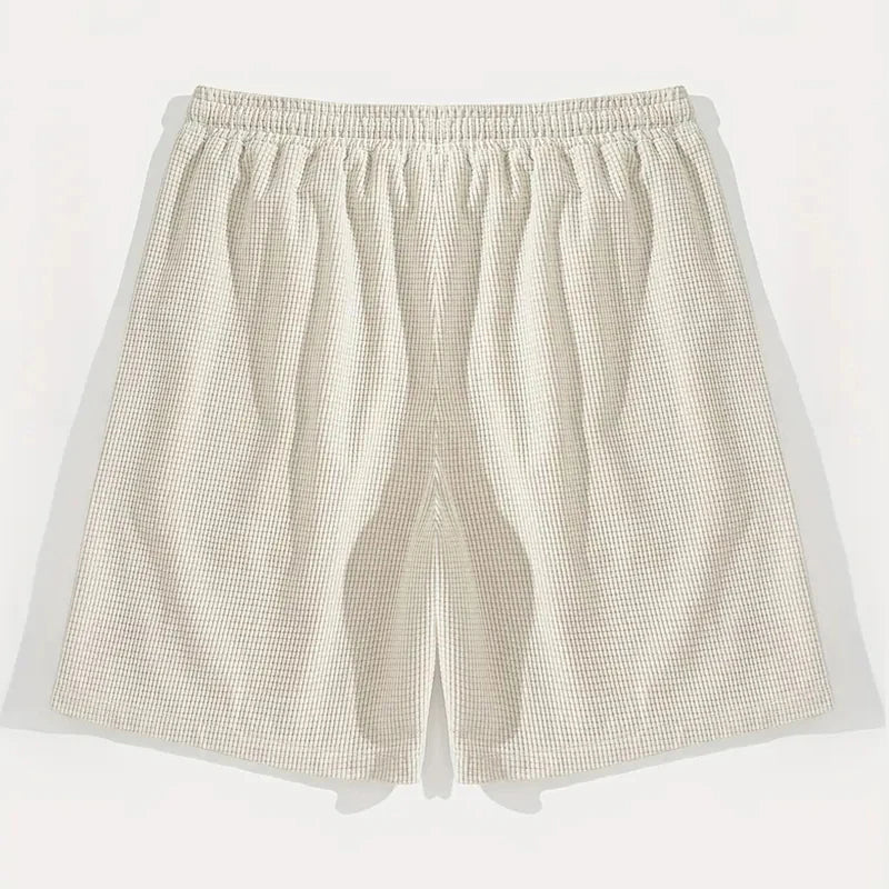Pantaloncini Da Uomo Sportivi E Casual Con Tessuto Strutturato Traspirante Ideali Per Abbigliamento Giornaliero