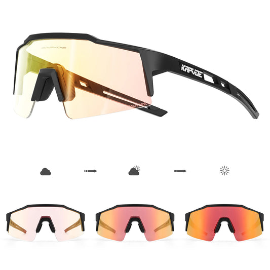 Kapvoe Occhiali Da Sole Da Ciclismo Fotocromatici Per Esterni UV400 Unisex Bicicletta Da Montagna