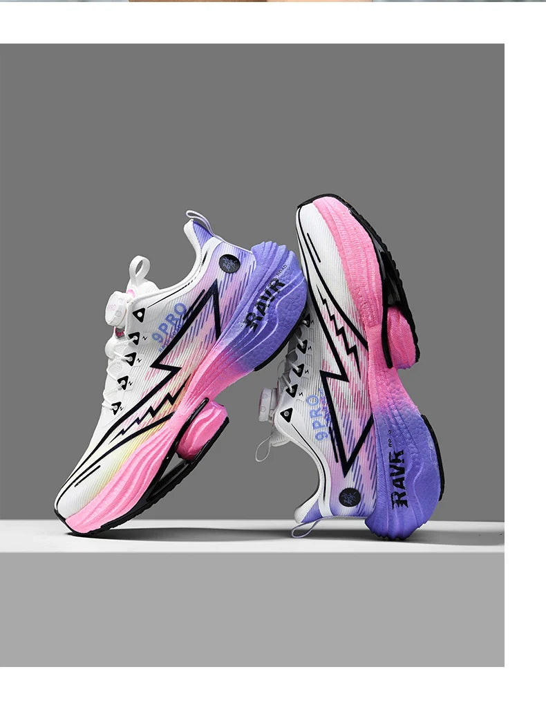 Letcomfit Scarpe Da Corsa Uomo 2025 Ammortizzazione Piastra Carbonio Scarpe Da Ginnastica Maratona Leggere Antiscivolo