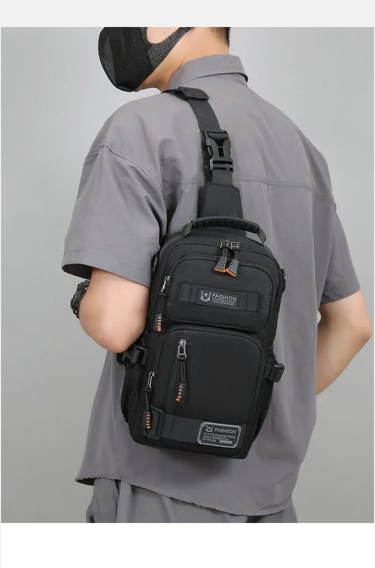 Borsa A Tracolla Uomo Multifunzionale Oxford Alta Qualità Leggera Per Viaggi E Escursioni All Aperto