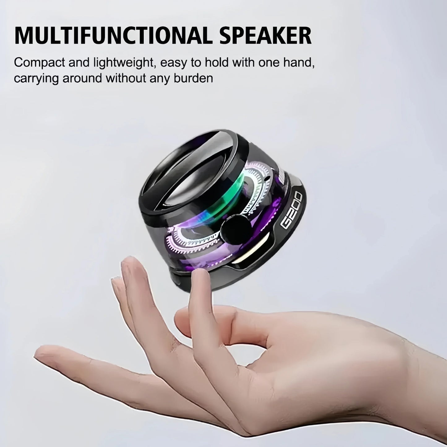 Altoparlante Bluetooth 5.3 Mini Portatile Con Suono Magnetico RGB Multifunzione Per PC MacBook Xiaomi Huawei iPhone