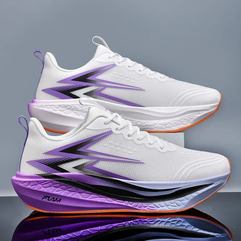 Scarpe Da Corsa Uomo E Donna Leggere Traspiranti Per Maratona Con Bordo In Carbonio Scarpe Sportive Di Tendenza