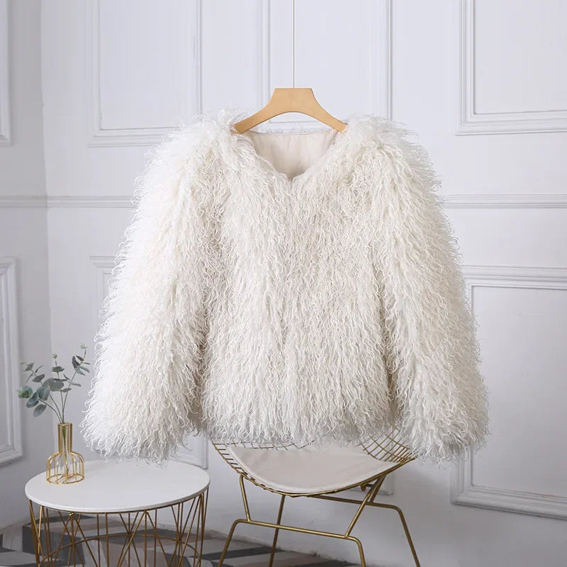TARUXY Cappotto Di Pelliccia Sintetica Donna Inverno 2025 Caldo Design Lusso Street Style Giacca Breve