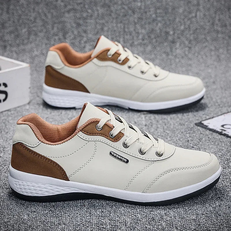 Scarpe Da Uomo Impermeabili Primavera Autunno Sneakers Da Passeggio In Pelle Antiscivolo Per Tempo Libero