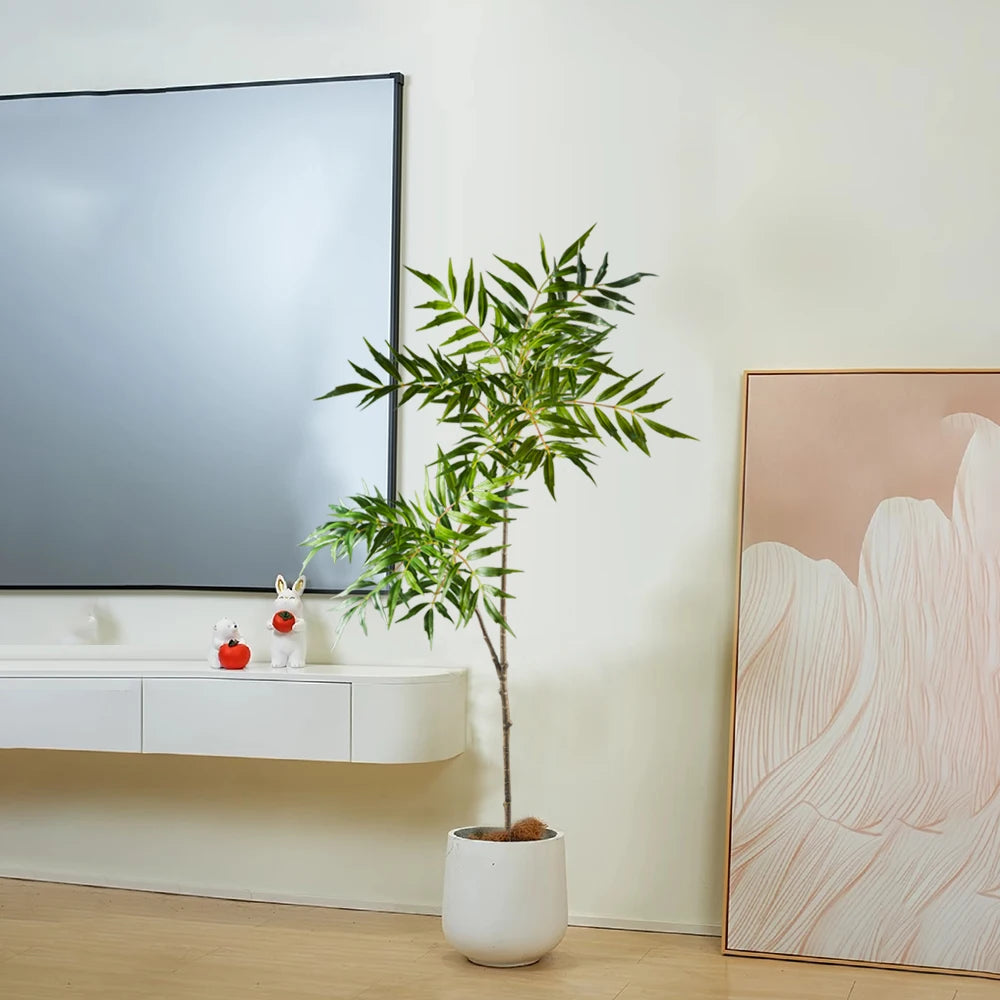 Albero Artificiale Palma Real Touch Grande Regolabile 140 Cm Per Casa Ufficio Decorazione Tropicale Elegante
