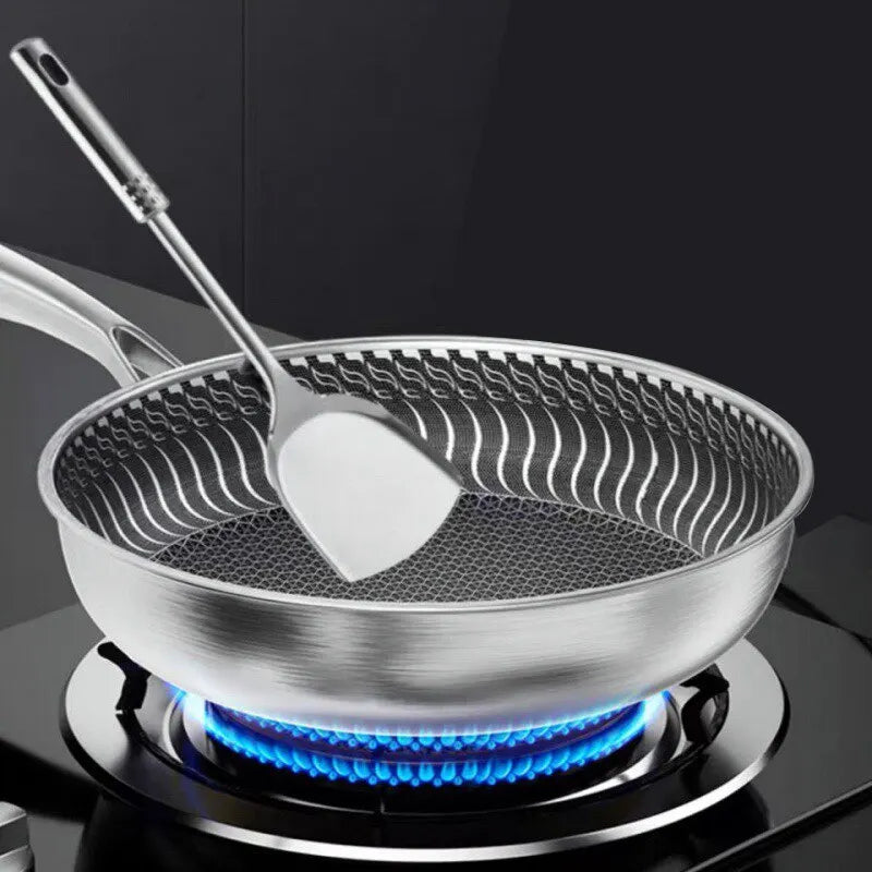 Padella A Tre Strati In Acciaio Inossidabile 316 Per Wok Doppia Faccia Nido D Ape Adatta A Tutte Le Stufe Ecologica