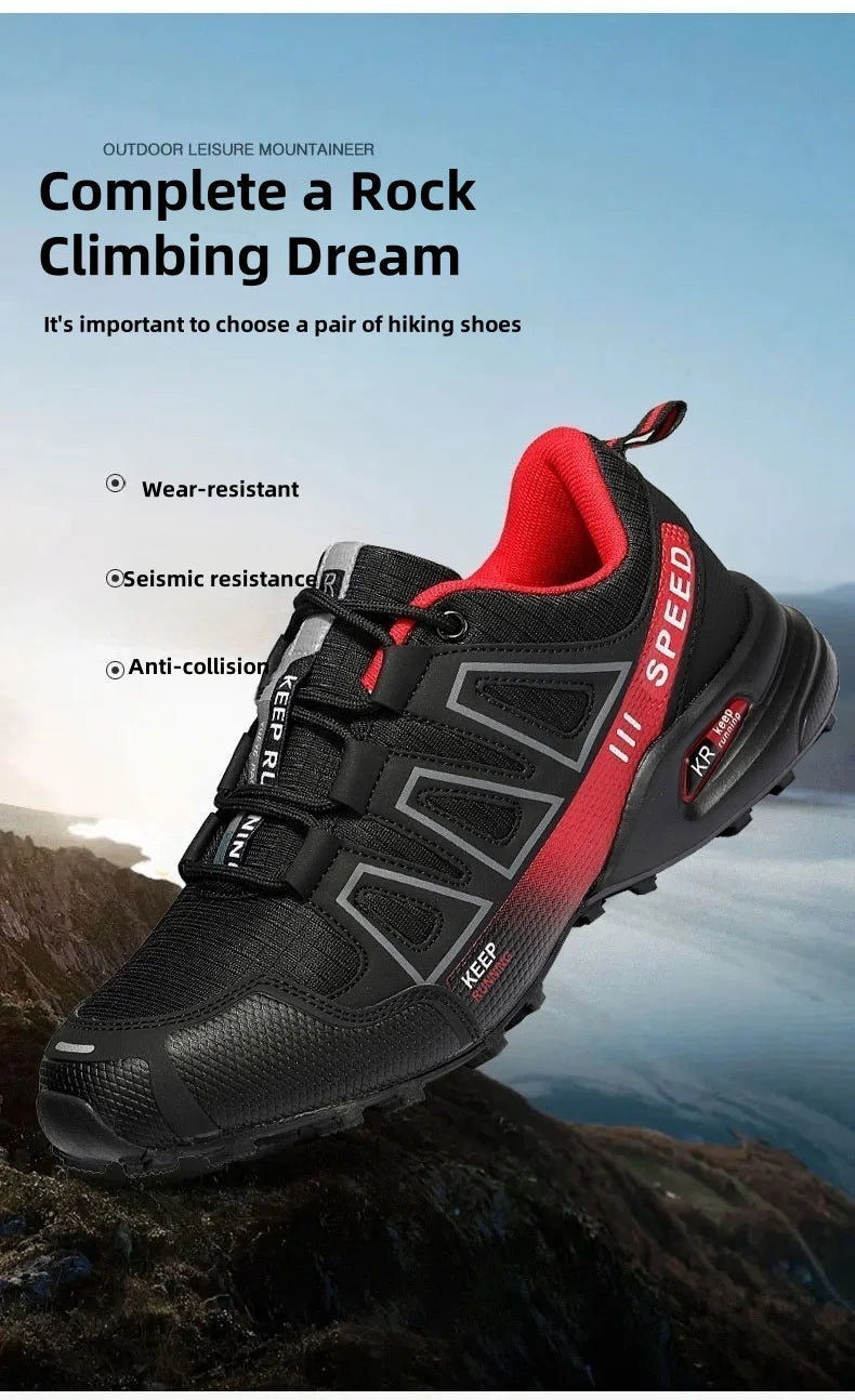 Scarpe Da Uomo Da Ciclismo Fuoristrada Antiscivolo Traspiranti Per Escursionismo Esterno