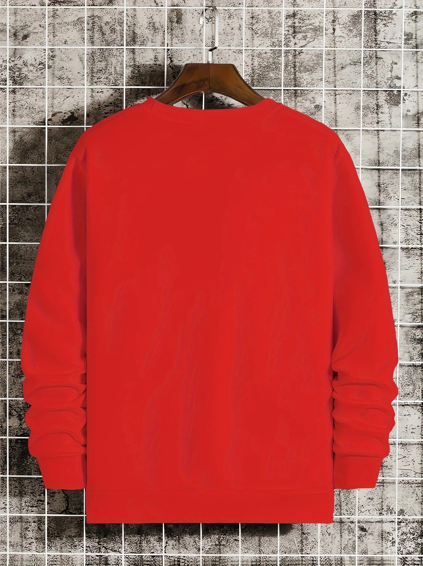 Felpa da Uomo Girocollo Maniche Lunghe Stampata Con Grafica Viaggio Allentata Casual Alla Moda Autunno Inverno