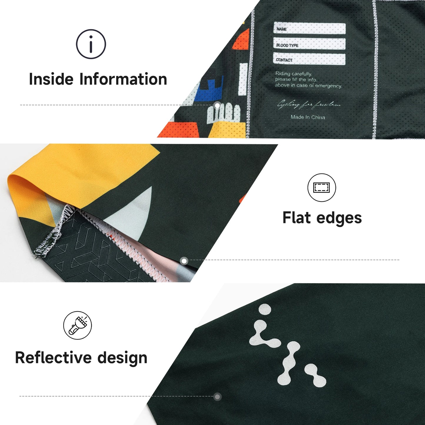 Santic Maglia Da Ciclismo Uomo Estate A Maniche Corte Asciugatura Rapida Tessuto Poliestere Spandex