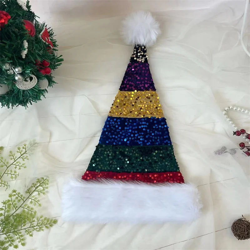 Cappello Di Babbo Natale Lungo In Peluche Unisex Rosso Per Natale Capodanno Decorazioni Festeggiamenti Regali