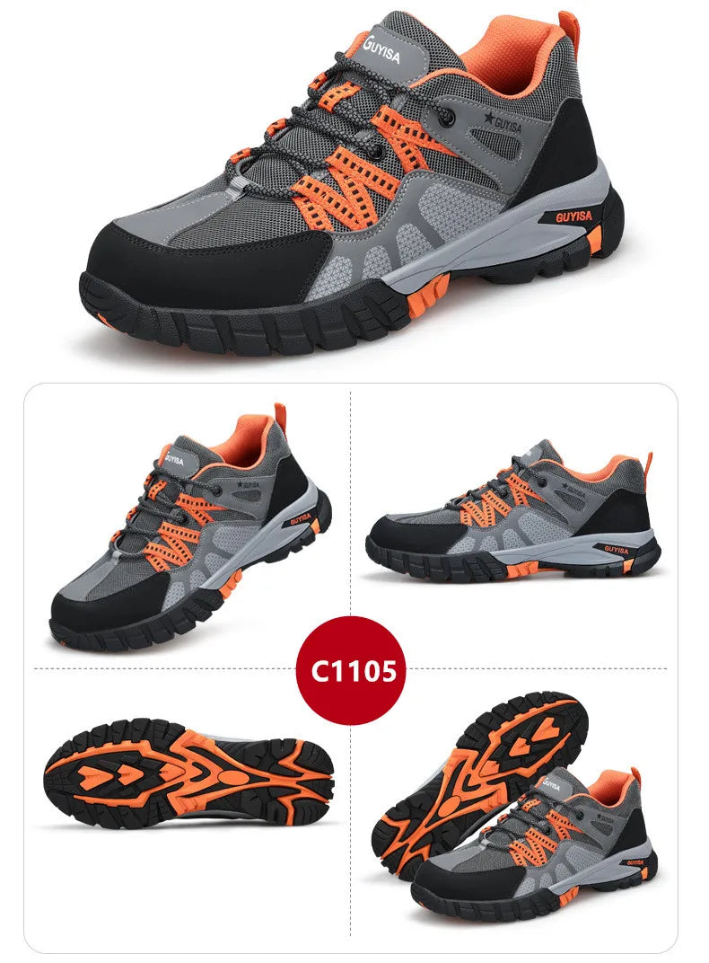 Scarpe Da Lavoro Con Punta In Acciaio Antinfortunistiche Da Uomo Antiscivolo Indistruttibili