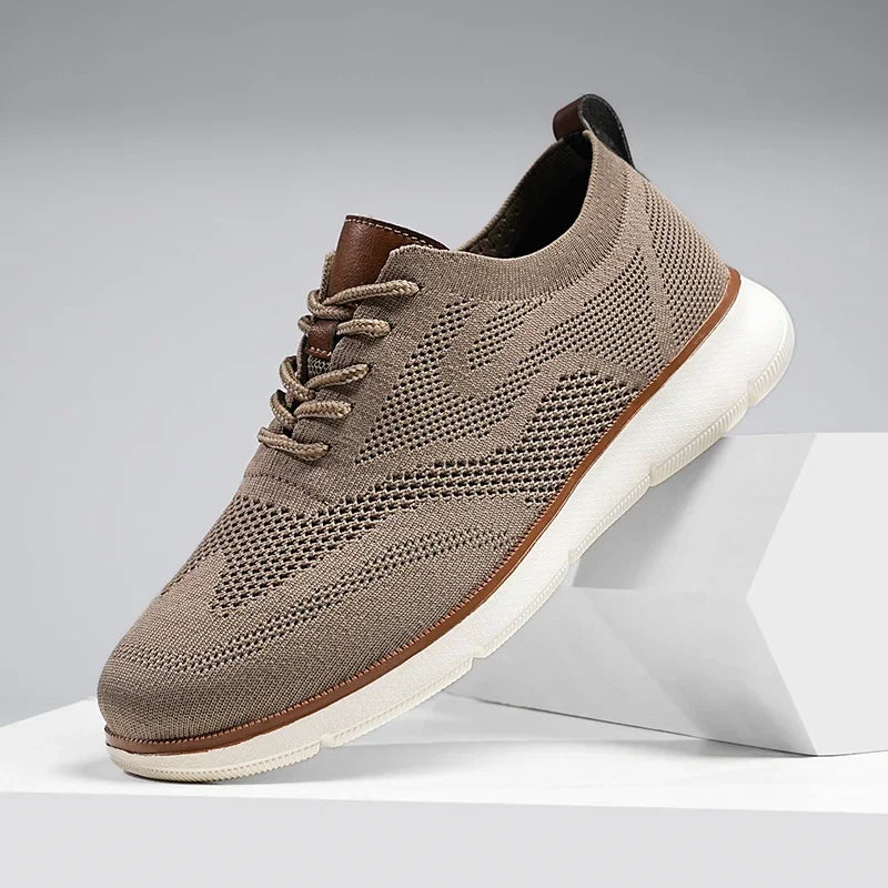 Scarpe Casual Da Uomo Traspiranti Con Cuscino Oxfords Comode Per Abito Formale In Maglia Plus Size