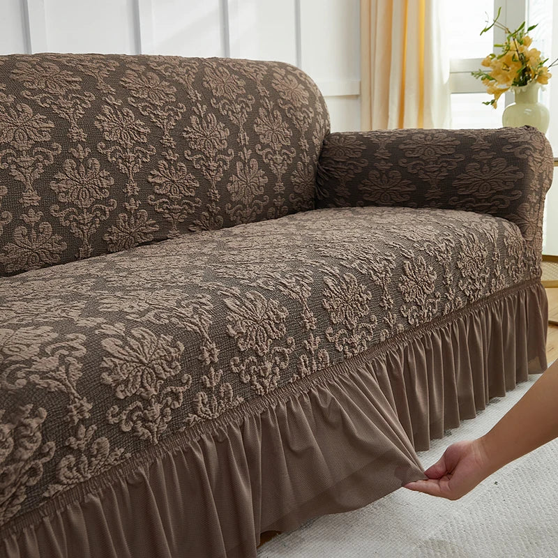 Fodera Divano A Fiori Stile Europeo Jacquard Copridivano Antiscivolo Protezione Per Mobili Soggiorno Decorazioni Casa