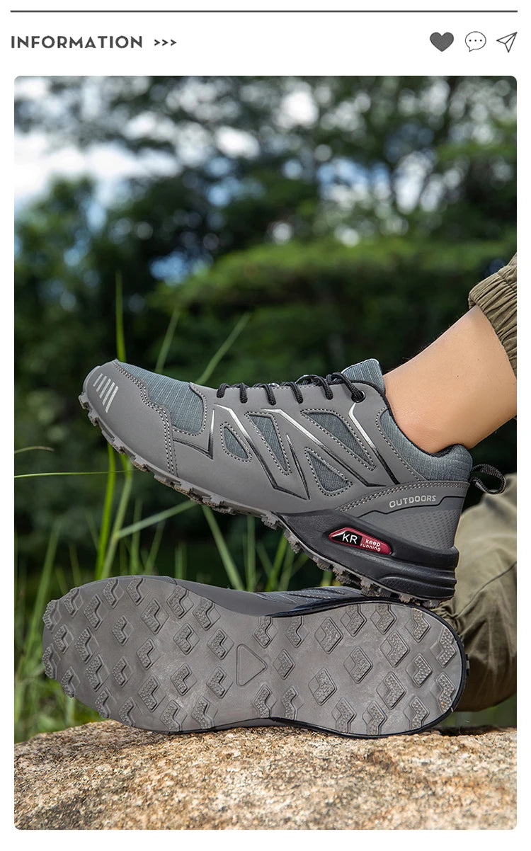 Scarpe Da Trekking Uomo Traspiranti In Rete Antiscivolo Per Terreni Misti All Aperto Resistente All Usura Esterni