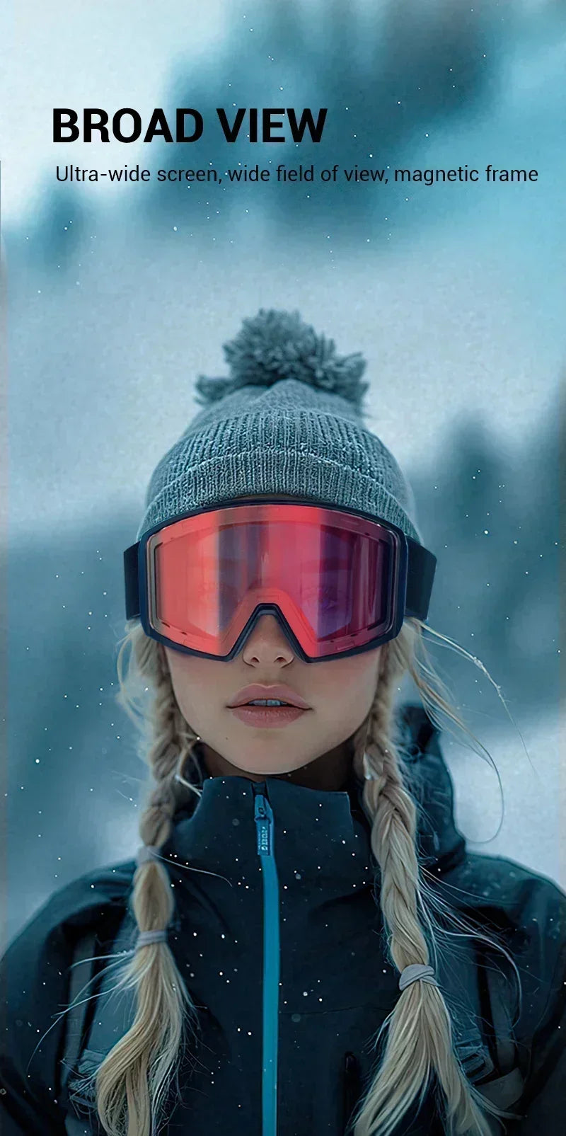 Kapvoe Occhiali Da Sci Fotocromatici E Maschera Da Snowboard Antiappannamento UV400 Per Uomo E Donna Occhiali Inverno