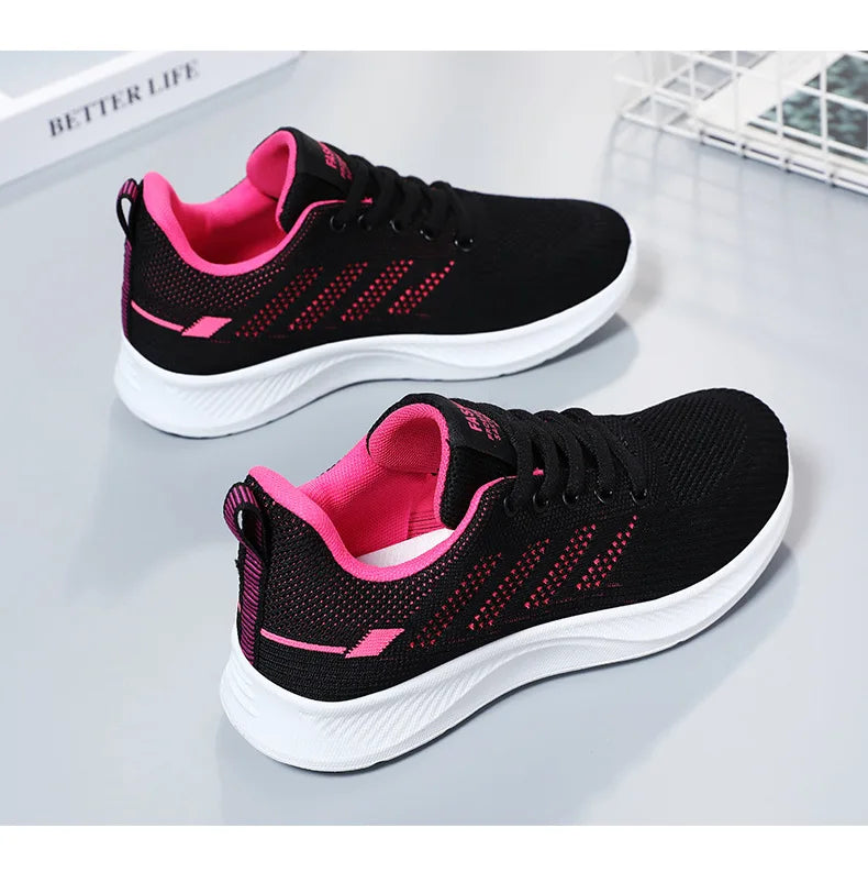 Scarpe da Ginnastica da Donna Traspiranti in Rete Monofacciale con Suola Morbida Ideali per Running e Allenamento