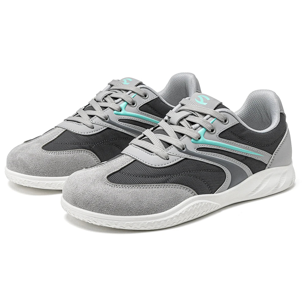 Hobibear Scarpe Minimaliste In Pelle Sintetica A Calzata Larga Sneakers Retro Allacciate Per Uomo E Donna Traspiranti