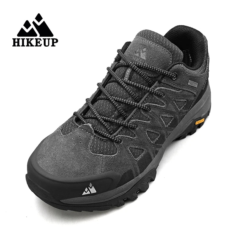 HikeUp Scarpe da Trekking da Uomo Traspiranti con Lacci Ammortizzate per Escursionismo all Aperto Impermeabili Outdoor