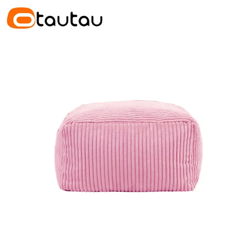 Otautau Pouf In Velluto A Coste Senza Riempitivo Pavimento Beanbag Sedia Lettino Ottomano Mobili Senza Telaio DD025