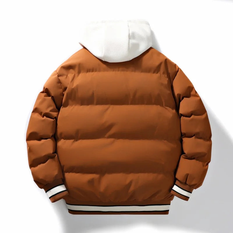 Parka Invernale Da Uomo Caldo Con Cappuccio Imbottito Termico Plus Size Multi Tasche