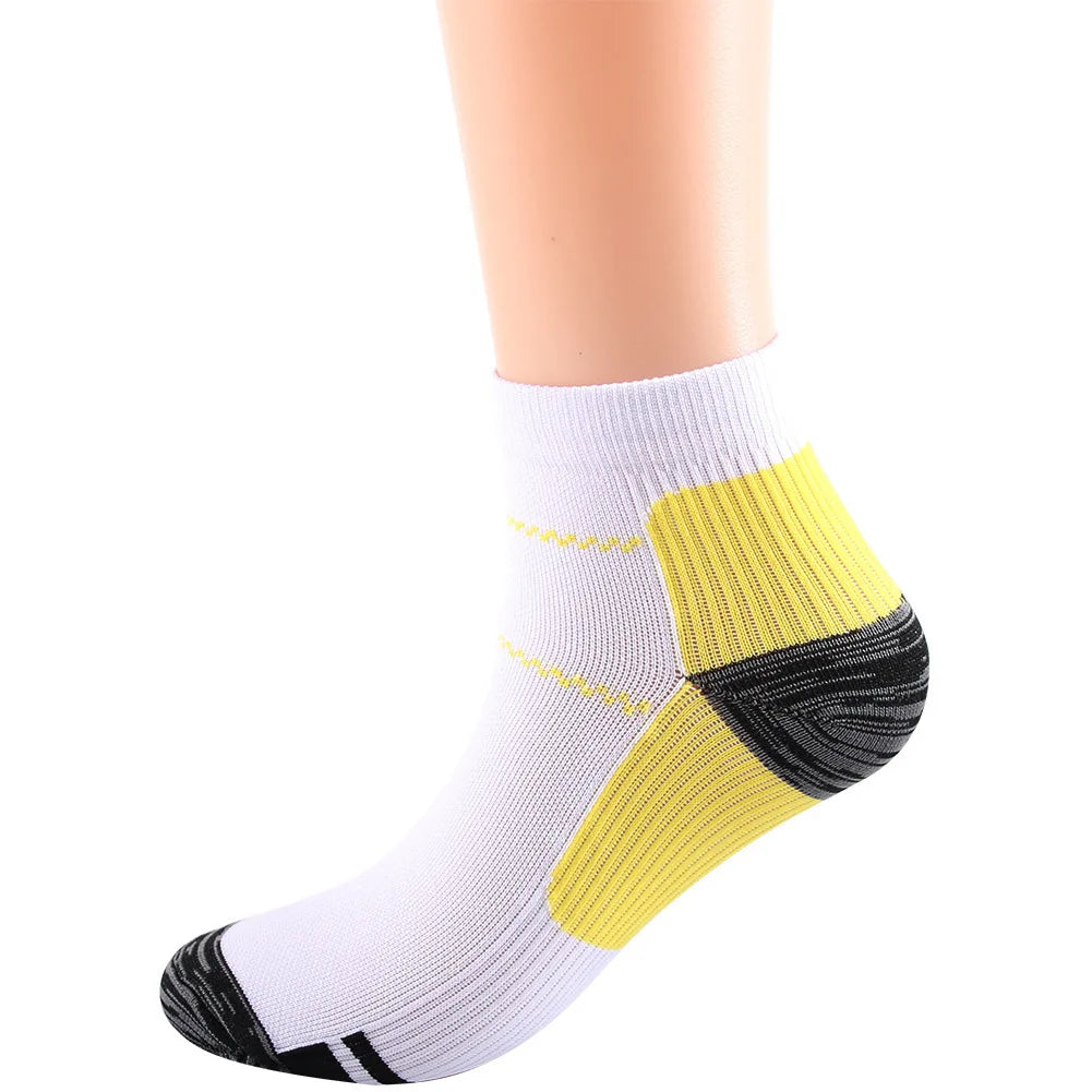 Calzini Sportivi Uomo Caviglia Alta Compressione Con Protezione Per Corsa Cotone Nylon Stile 41