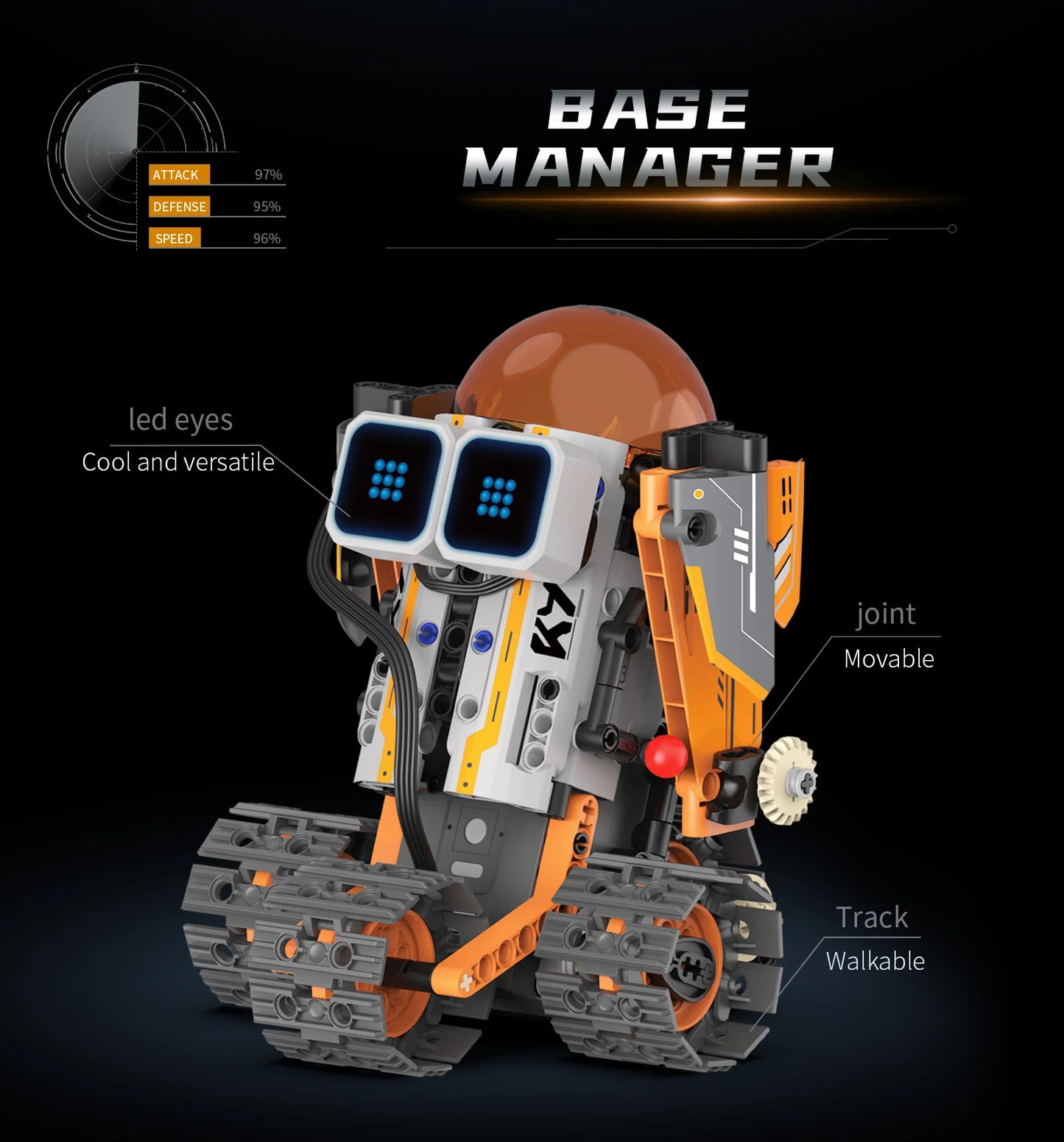 Robot Trasformabile 5 In 1 Con Display Digitale Telecomandato Per Bambini Regalo Ideale