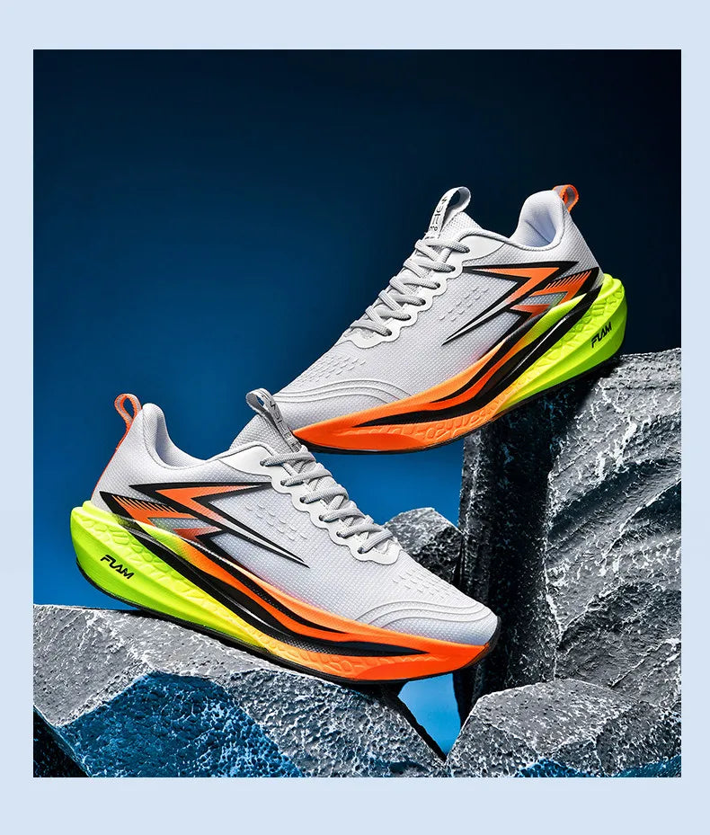 Scarpe Da Corsa Maratona Traspiranti Leggere Con Piastra Carbonio Antiscivolo Sneakers Atletiche Uomo Donna