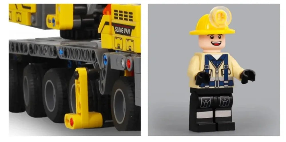 Set Costruzioni Multi Veicoli Caricabatteria Gru Camion Fai Da Te Blocchi Ingegneria Giocattolo Per Bambini
