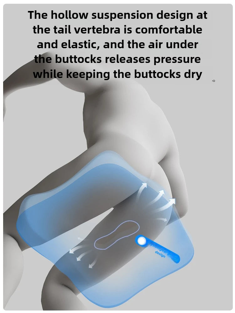 Cuscino del sedile in memory foam per auto e ufficio Supporto lombare per l'anca Correttore di postura Cuscino per sedia per studenti comfort e traspirante