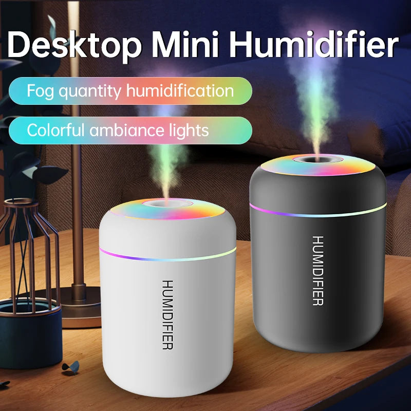 Mini Umidificatore USB 180ML Diffusore Aromaterapia Olio Essenziale Luci Purificatore Aroma Per Auto Casa Camera Da Letto