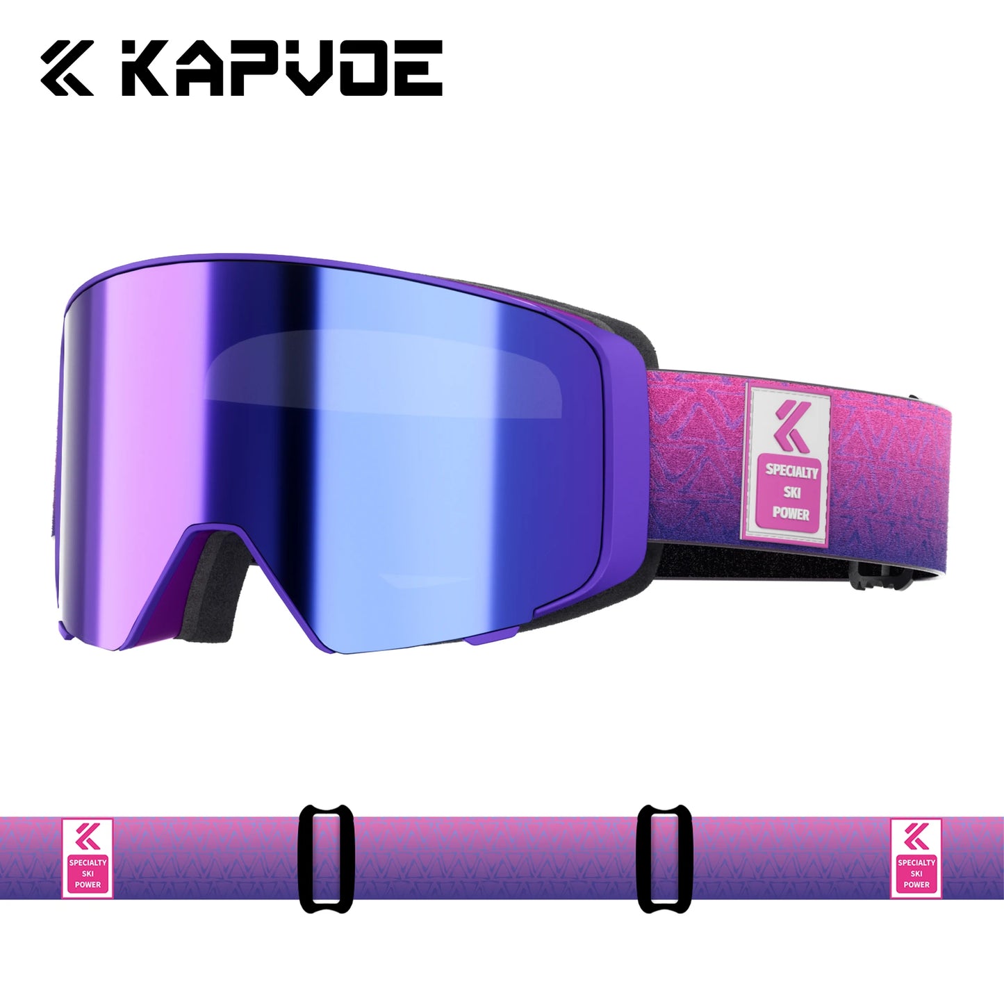 Kapvoe Occhiali Da Neve Magnetici Flip Over Fotocromatici UV400 Antinebbia Uomo Donna TPU Lenti In Policarbonato