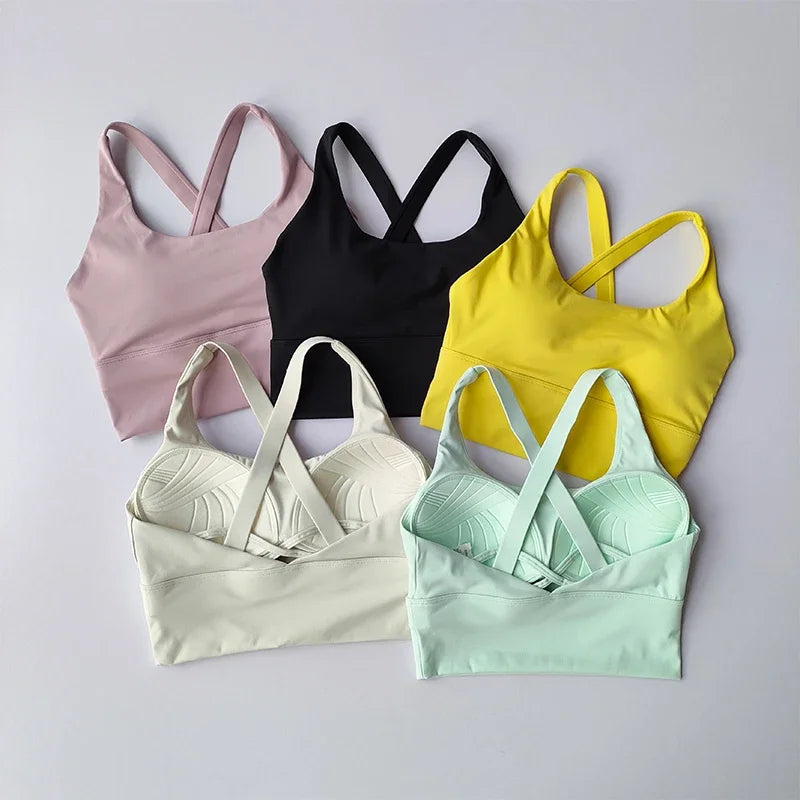 Reggiseno Sportivo Tutto In Uno Alta Intensità Antiurto Per Corsa Yoga Fitness Estivo WX238