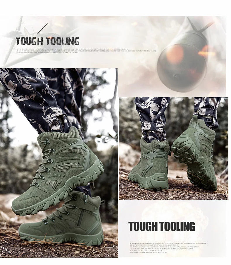 Stivali Da Allenamento Da Combattimento Uomo Scarpe Da Trekking Per Pesca E Caccia Sneakers Da Uomo