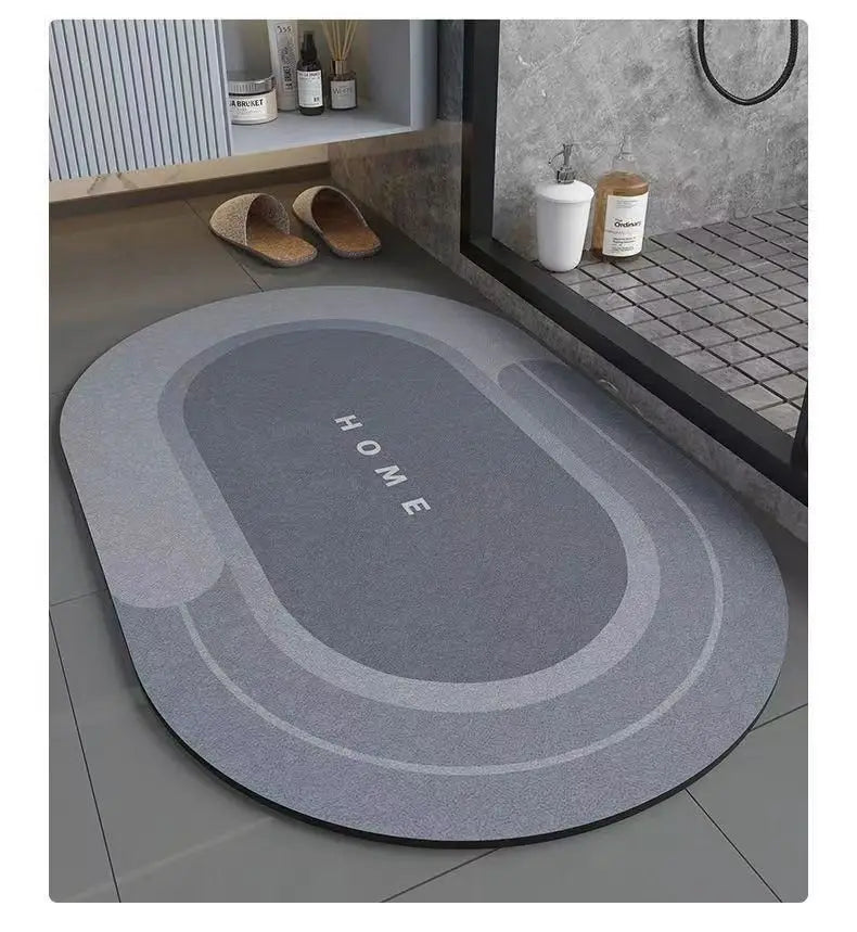 Tappetino Bagno Antiscivolo Assorbente In Fango Diatomea Ad Asciugatura Rapida Per WC E Piedi