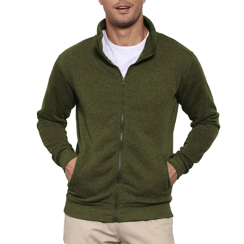 Giacca Da Uomo Leggera Senza Cappuccio Con Zip Per Esterni Streetwear M A 3XL Taglie Disponibili