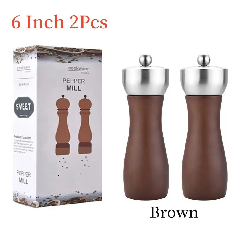 Set Di Macinapepe Manuale Per Sale E Pepe In Ceramica Regolabile Con Testa In Acciaio Inossidabile 304 Domestiche