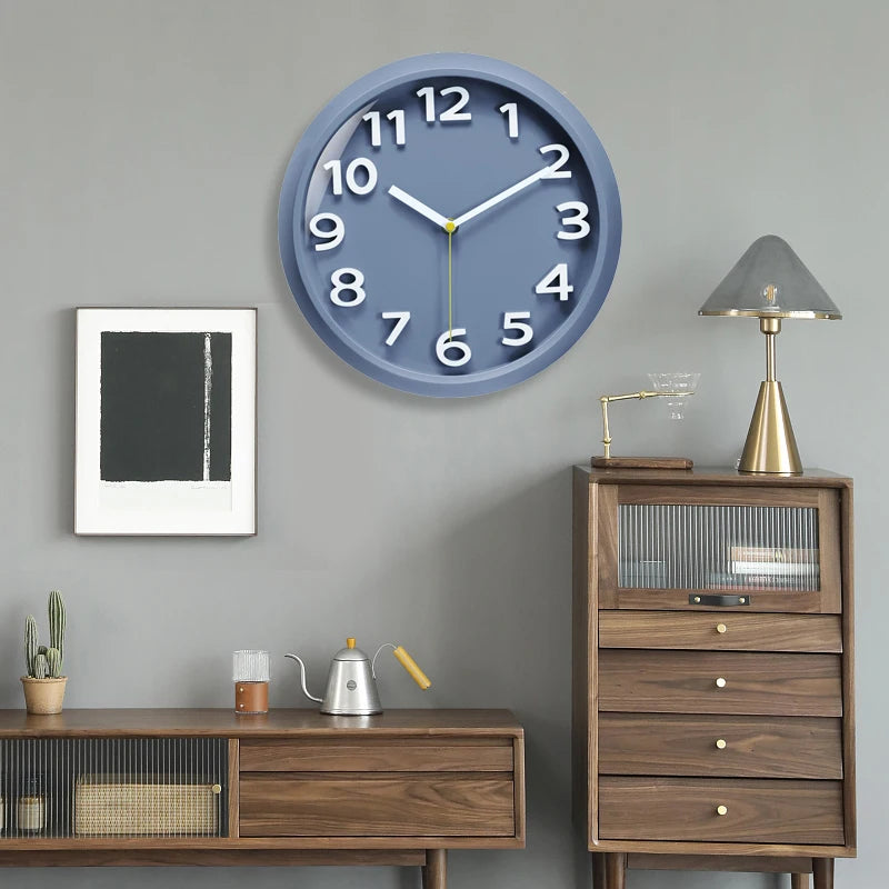 Orologio Da Parete Da 11 Pollici In Plastica Acrilico Con Movimento Al Quarzo Silenzioso Per Studio E Soggiorno