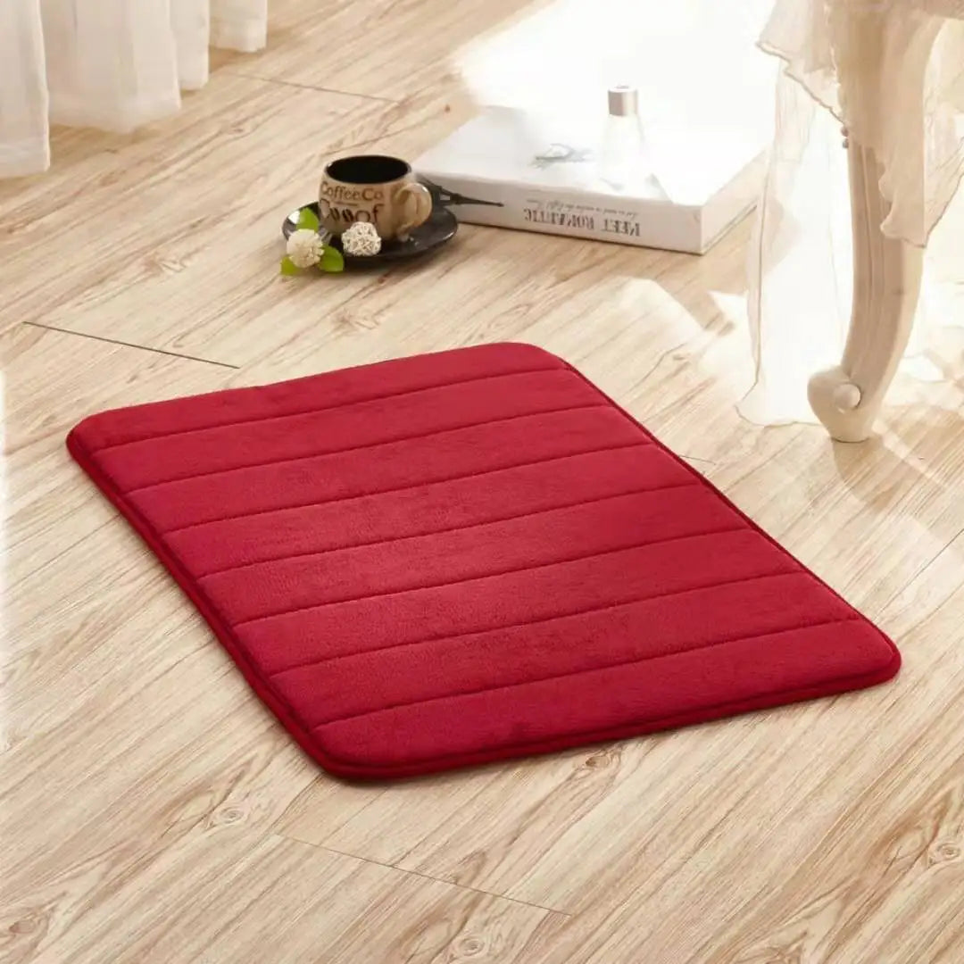 Set Tappetini Assorbenti in Memory Foam Antiscivolo per Bagno Cucina Pavimento e Toilette