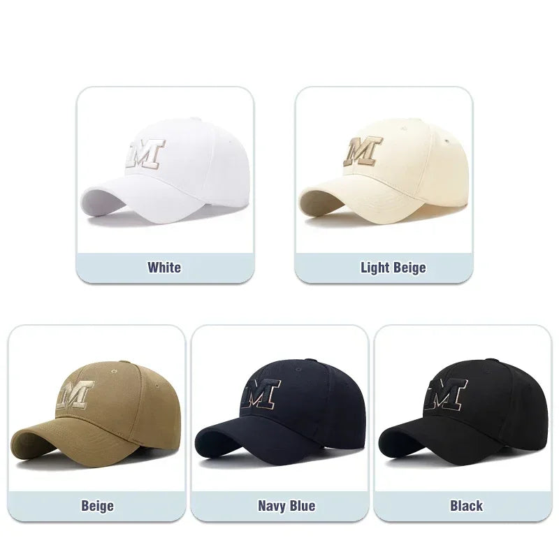 Berretto Da Baseball Unisex Con Ricamo Tridimensionale Lettera Moda Uomo Donna M Per Sport All Aperto